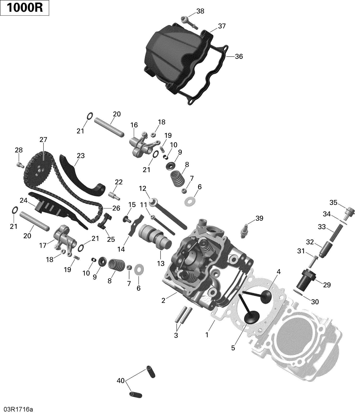 01- Cylinder Head, Front - 1000R