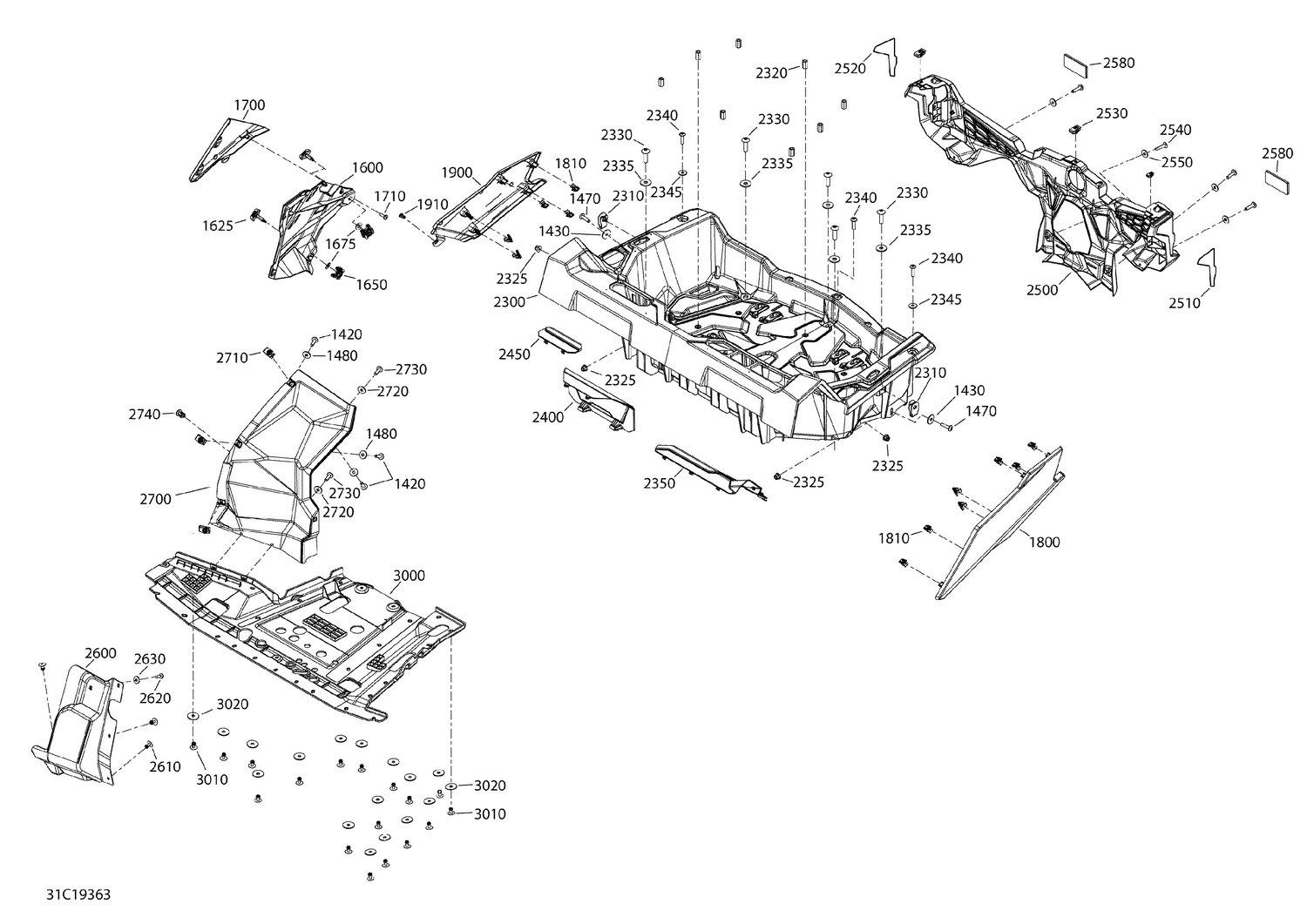 09- Body - 1000 - White - Rear Section