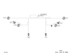 08- Electric - Front Wiring Harness - 710007250 - Dps -xt Schematic