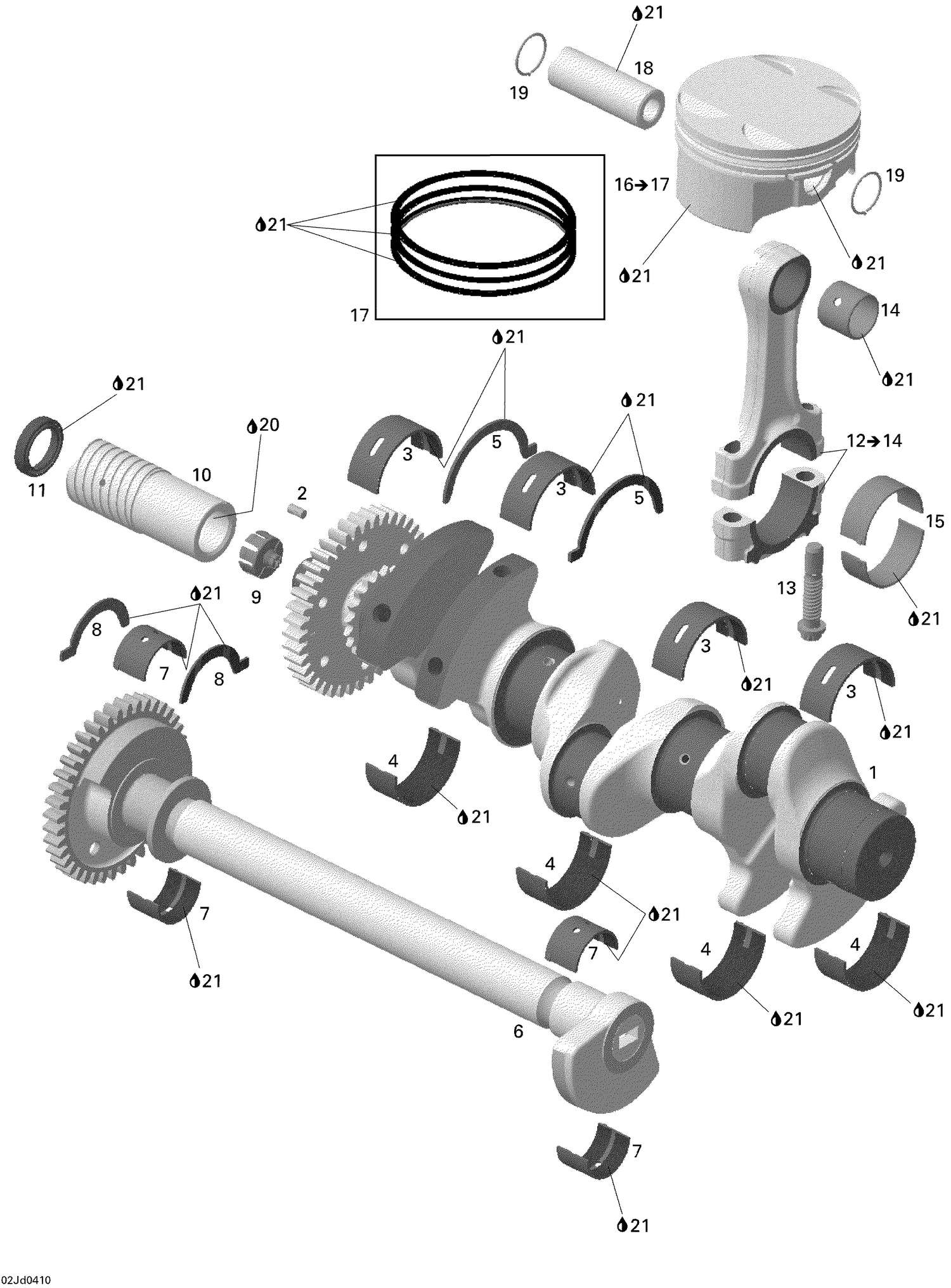 01- Crankshaft, Pistons And Balance Shaft
