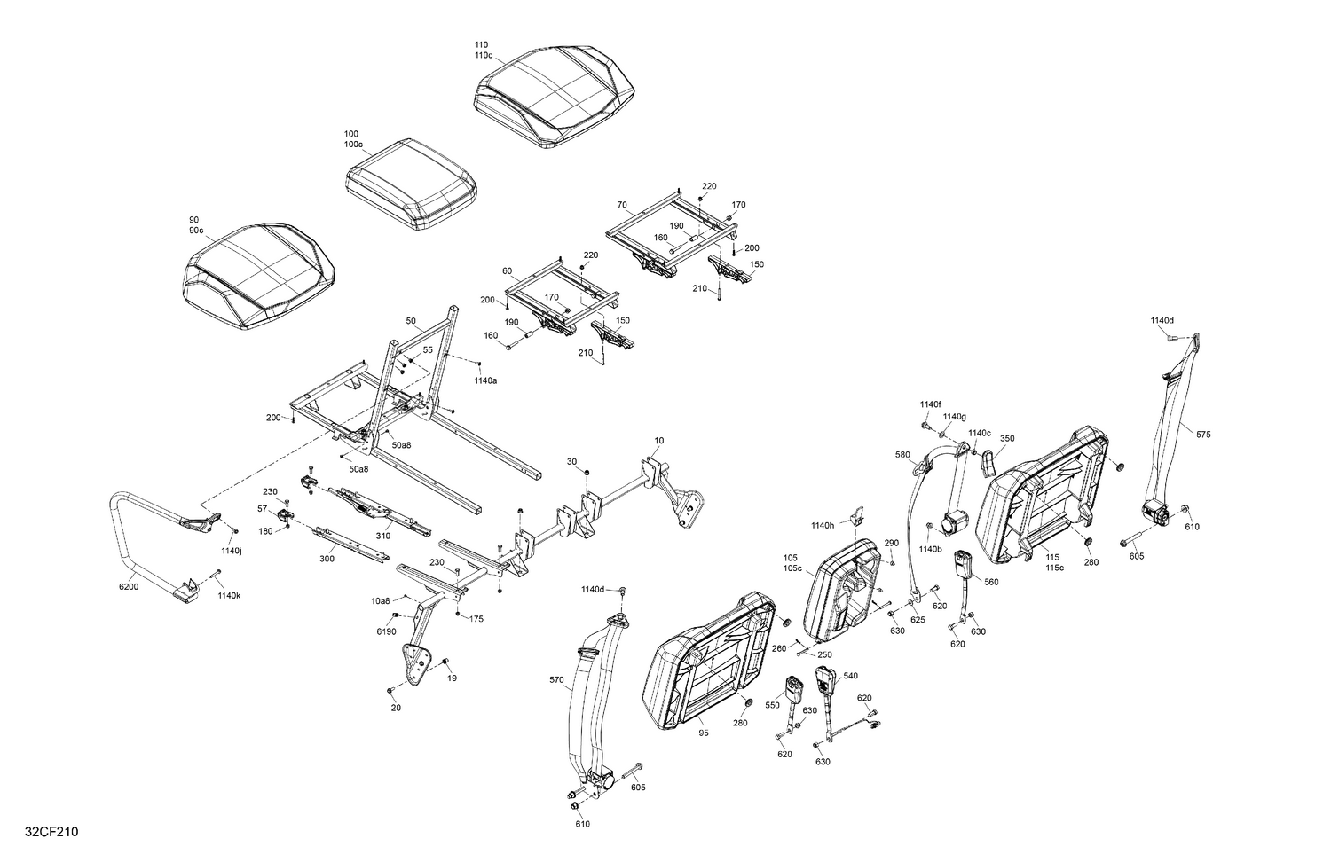 07- Body - Seat - Front Section