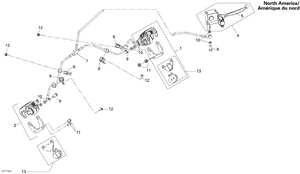 06- Front Brake North America Schematic