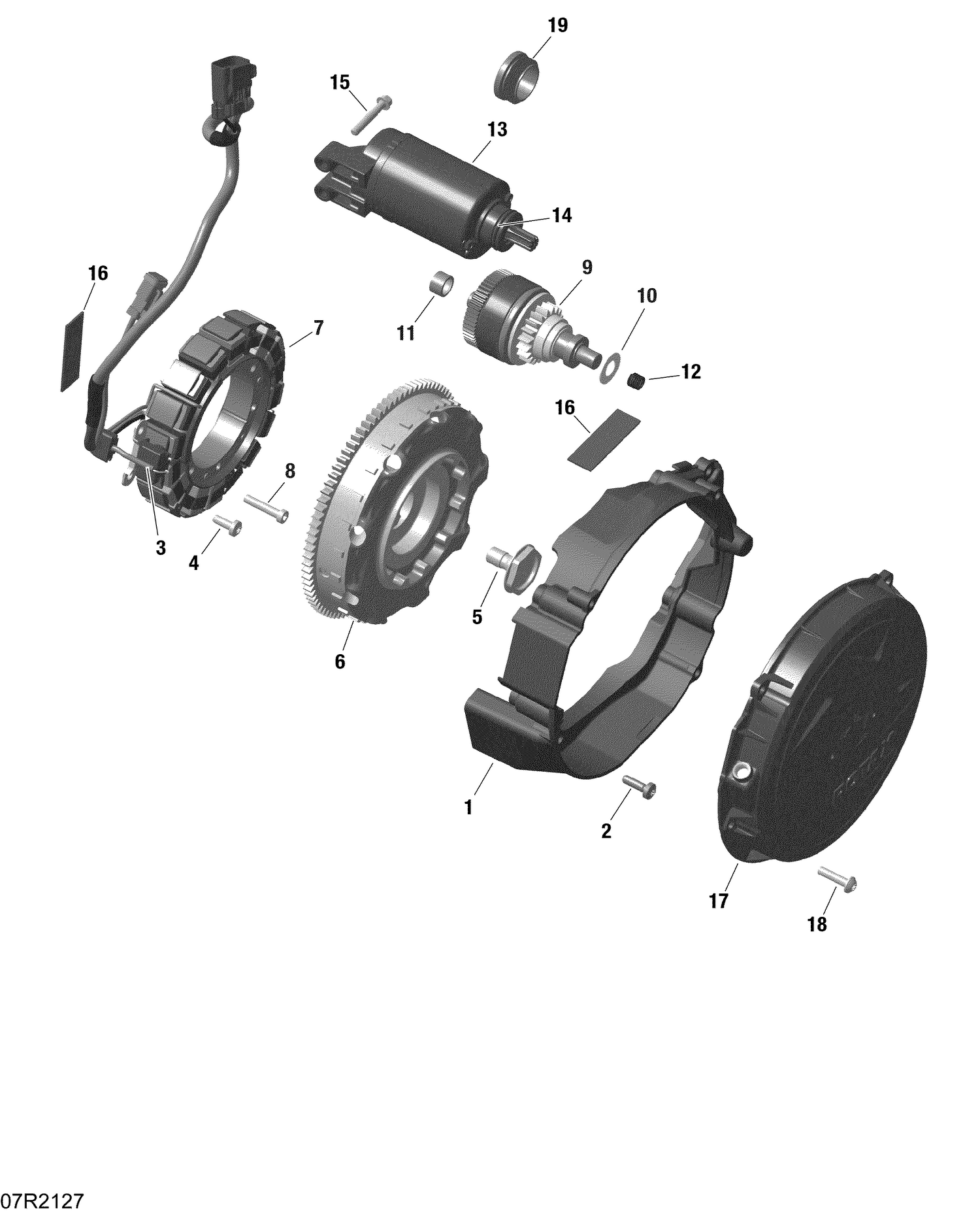 01- Rotax - Magneto - Manual and Electric Start