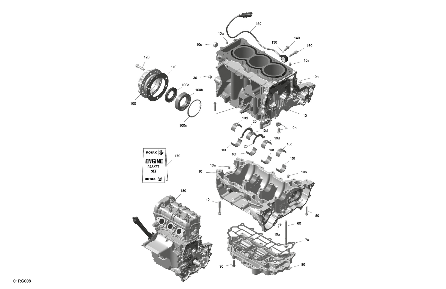 01- ROTAX - Crankcase