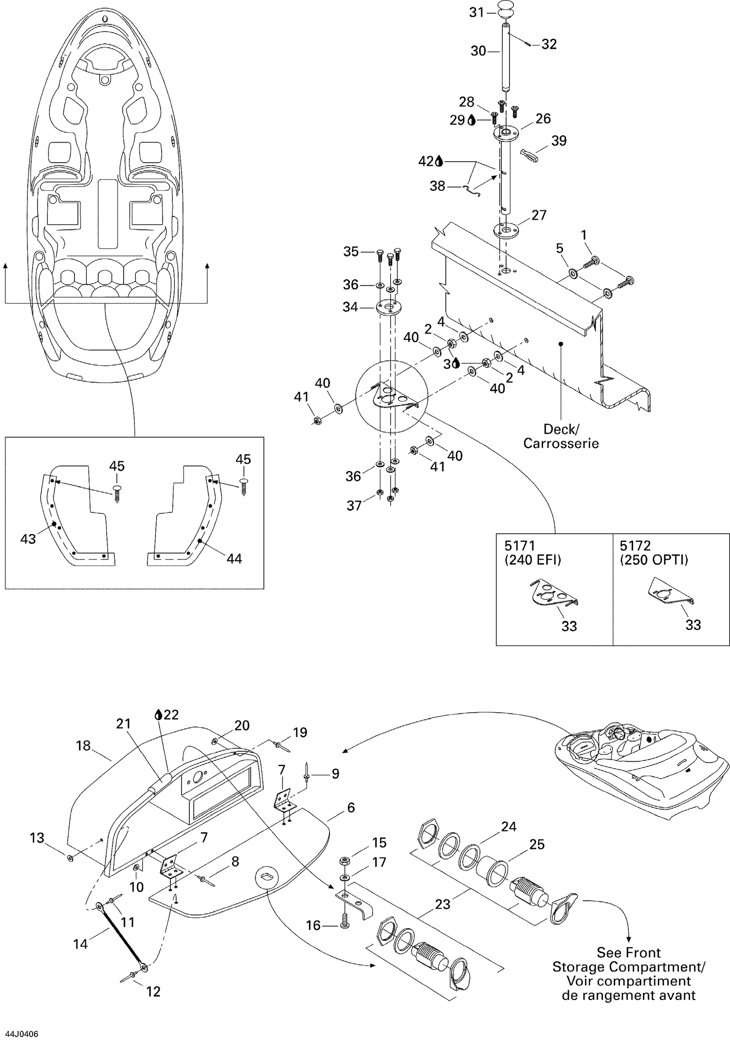 09- Ski Shaft and Glove Box