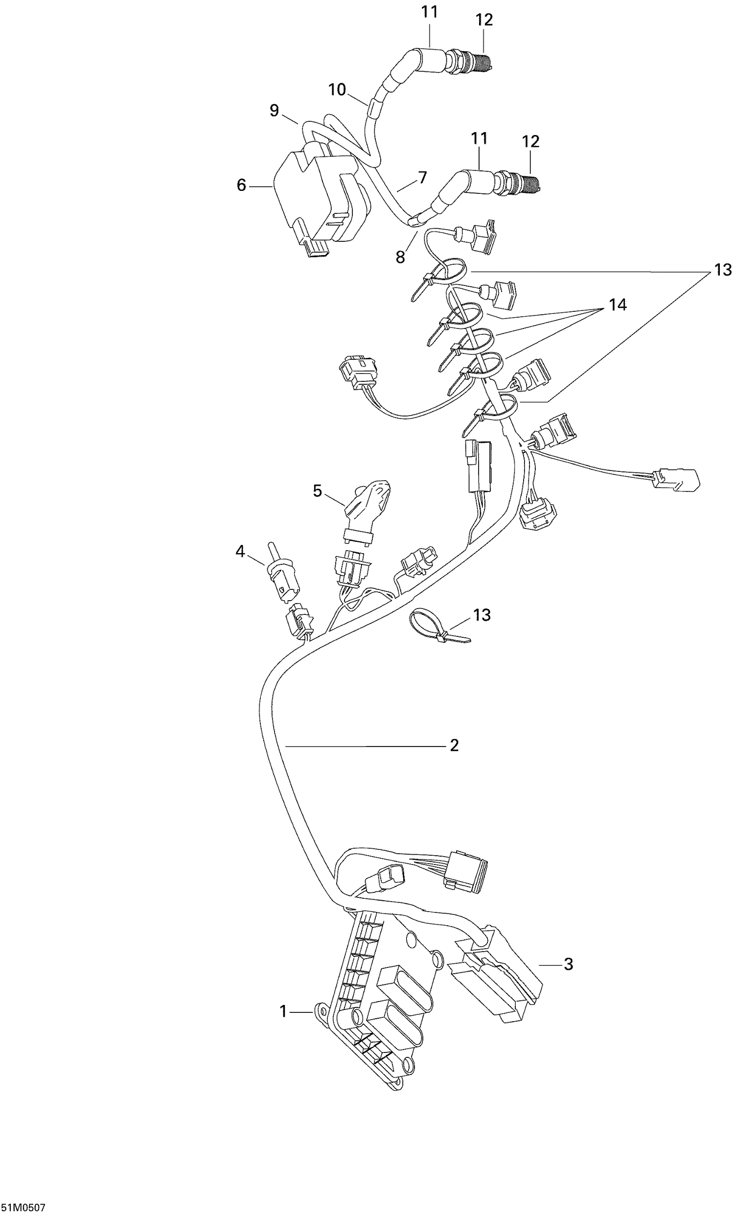 10- Engine Harness And Electronic Module