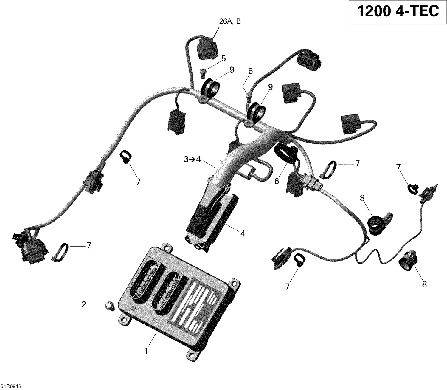 10- Engine Harness And Electronic Module