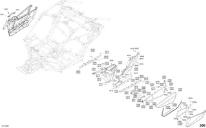 09- Body Parts - Carbon Black - Package Xrc - Side Section Schematic