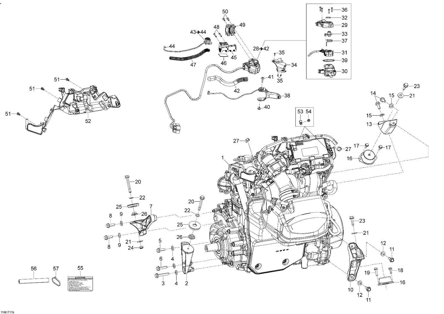 01- Engine And Engine Support - 1200 4-TEC