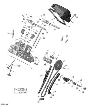 01- Cylinder Head, Rear - 650 Efi Schematic