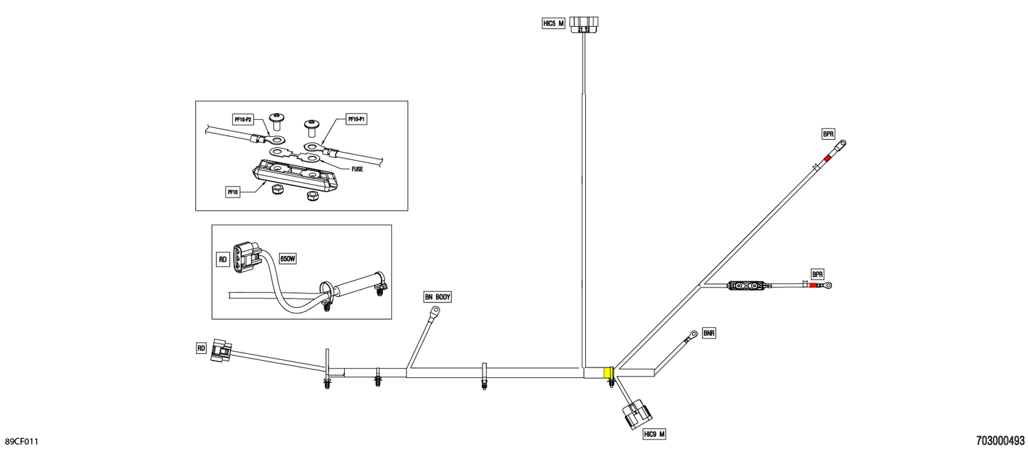 08- Electric - Voltage Regulator Wiring Harness - 710010189