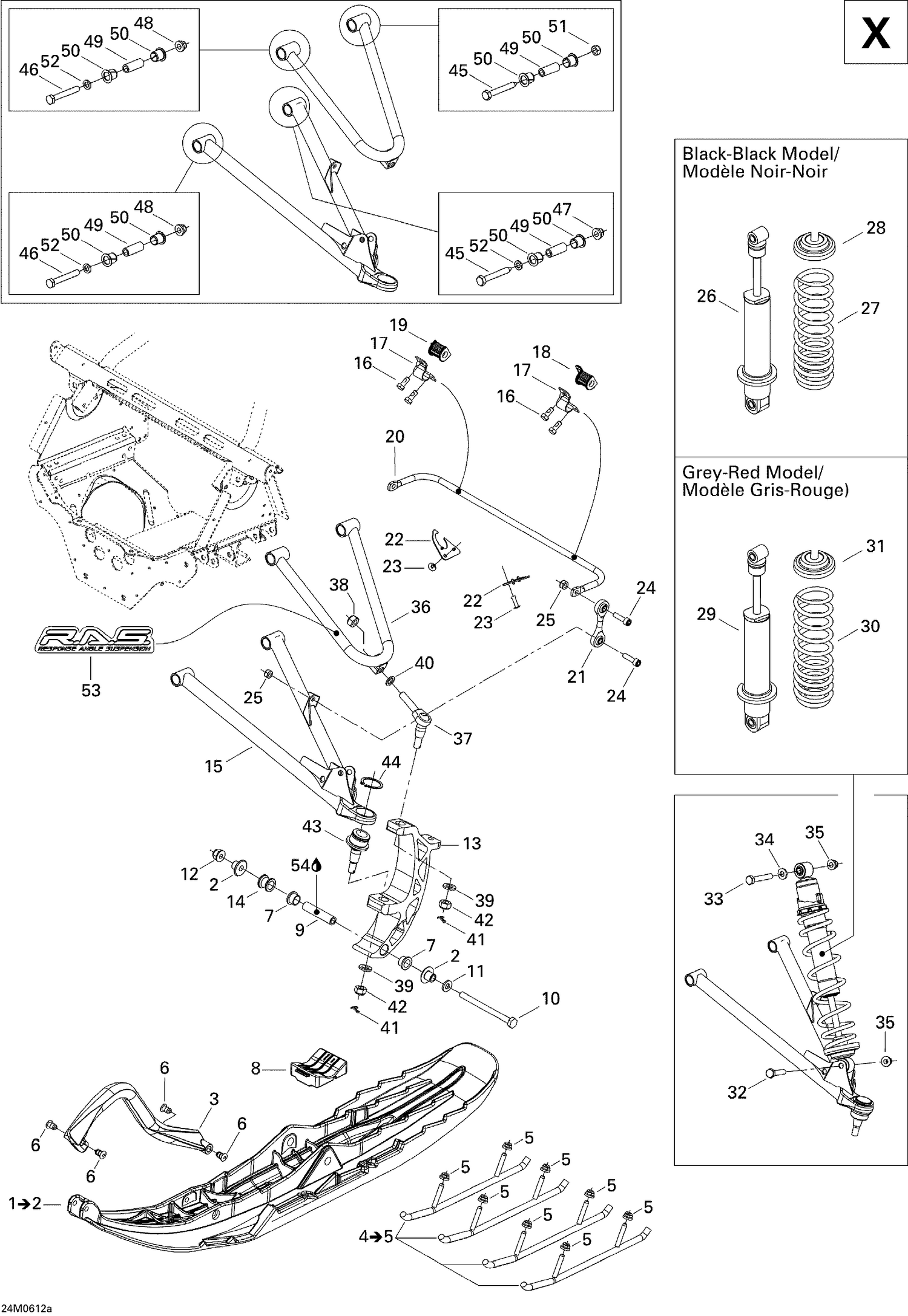 07- Front Suspension And Ski X
