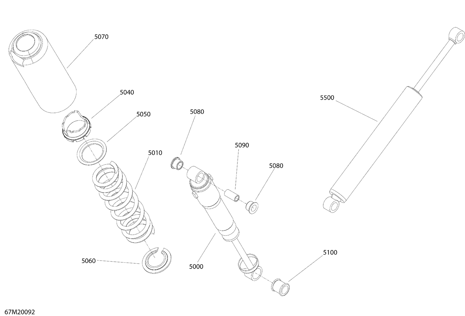 08- Suspension, Rear - Shocks - Sport - Europe