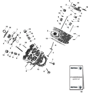 01- Rotax - Cylinder Head Schematic