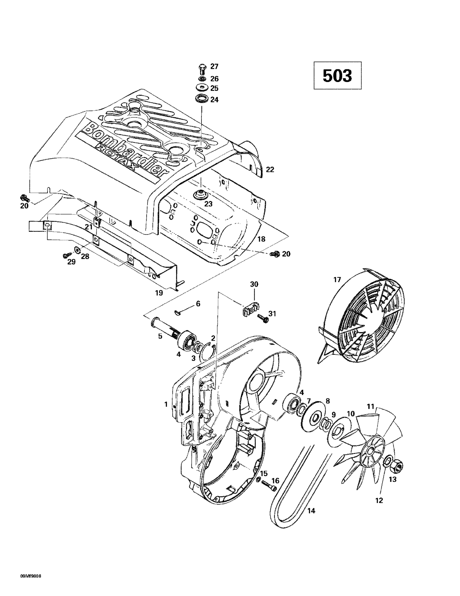 01- Cooling System  Fan (503)