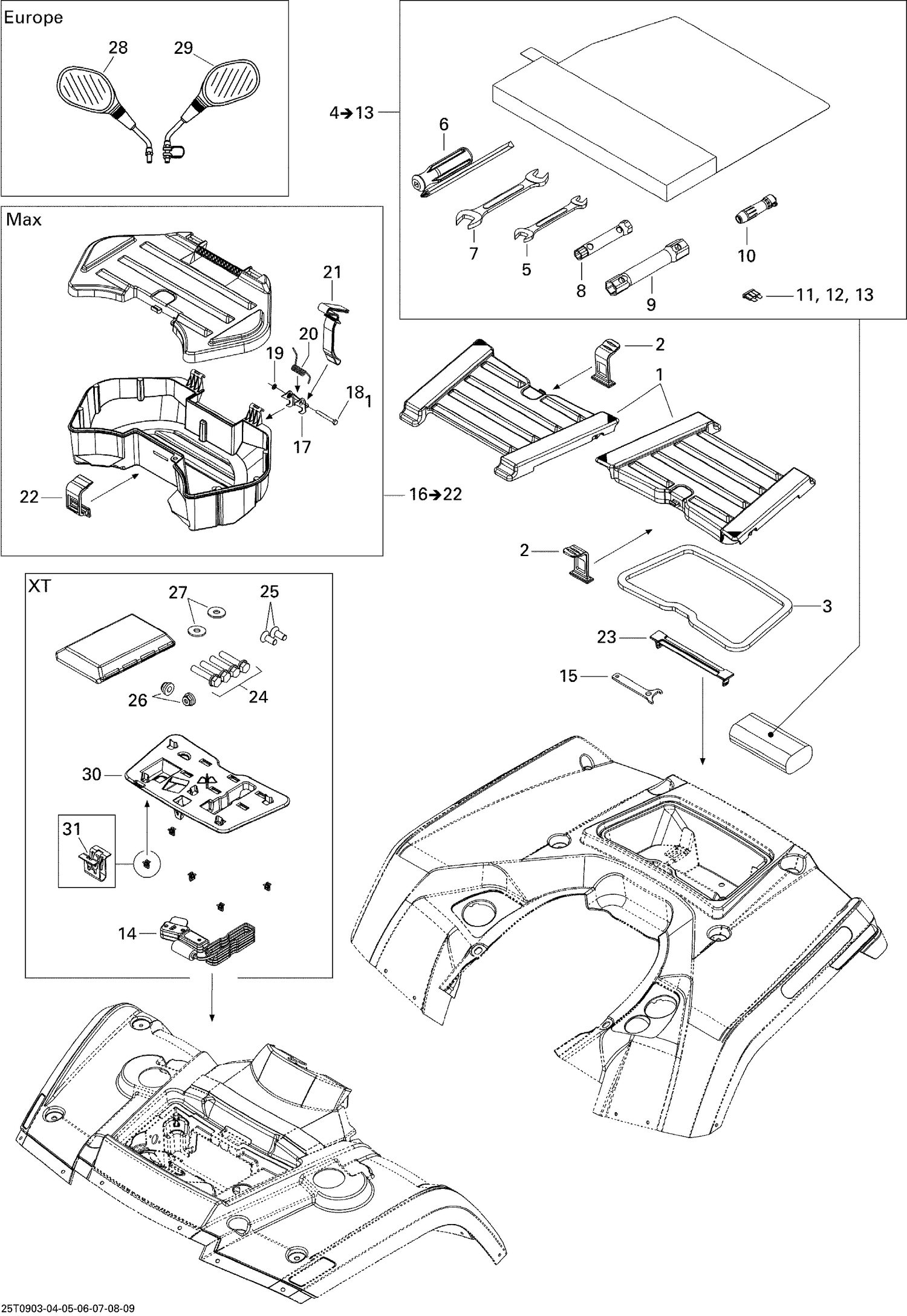 09- Front and Rear Trays STD