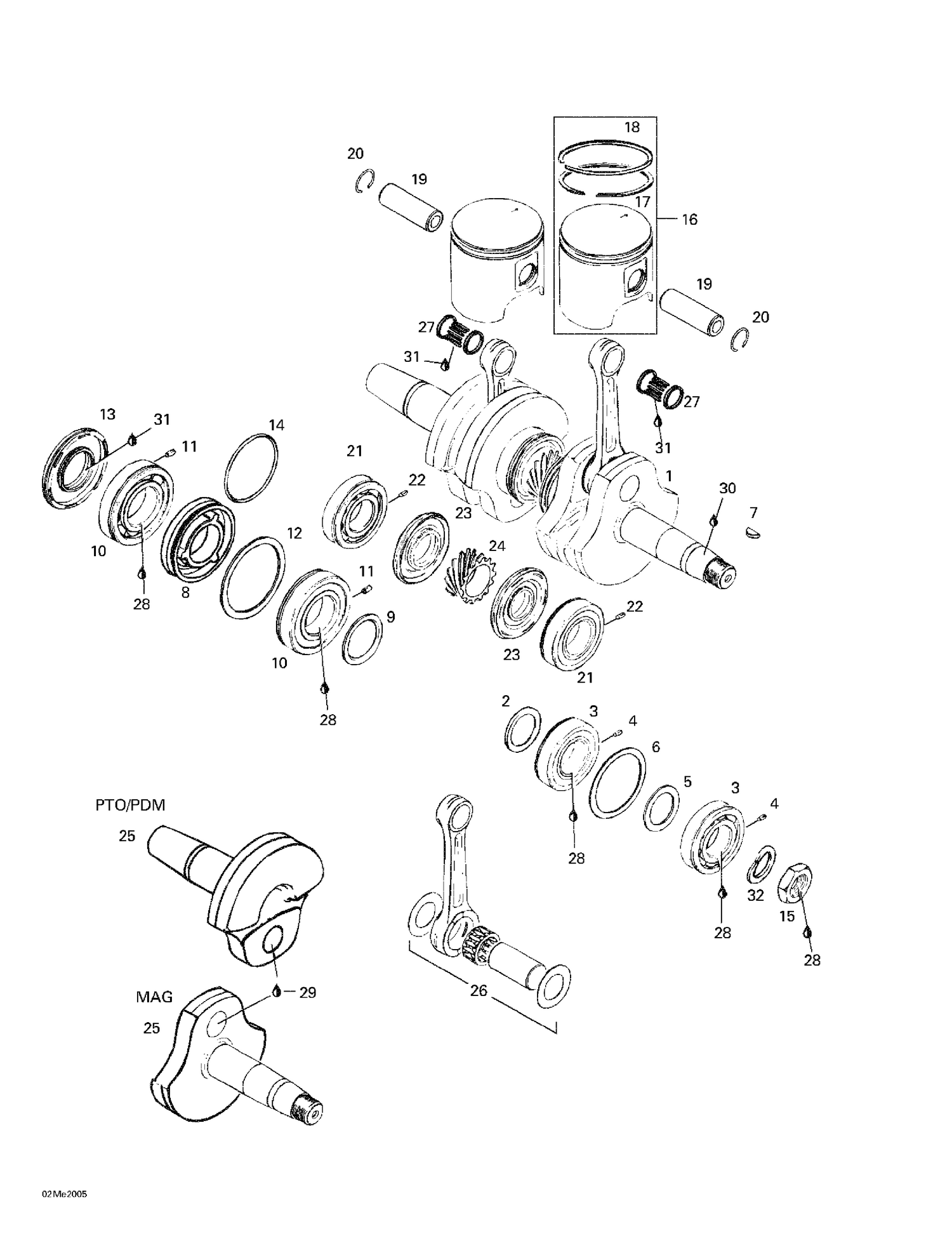 01- Crankshaft And Pistons