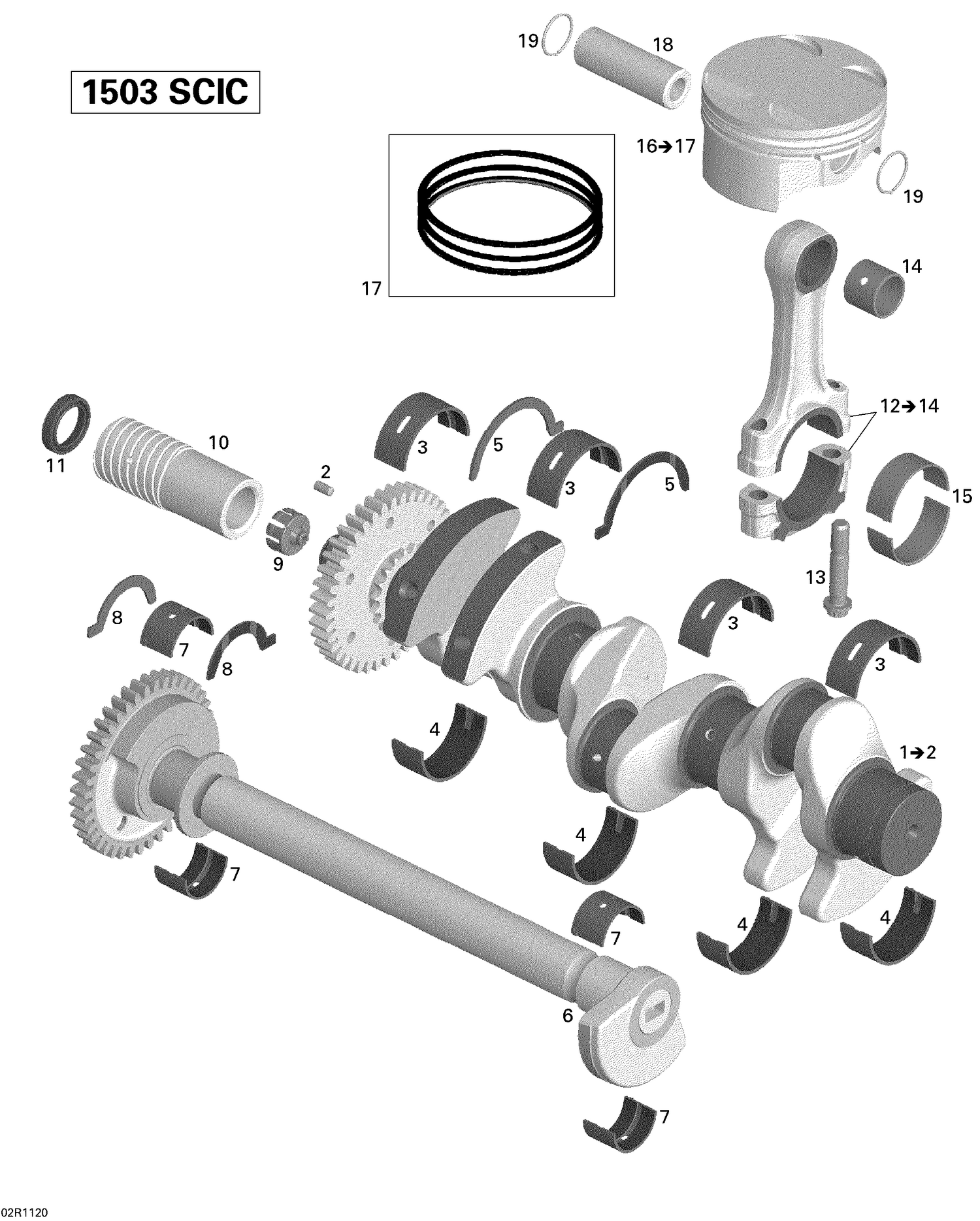 01- Crankshaft, Pistons And Balance Shaft