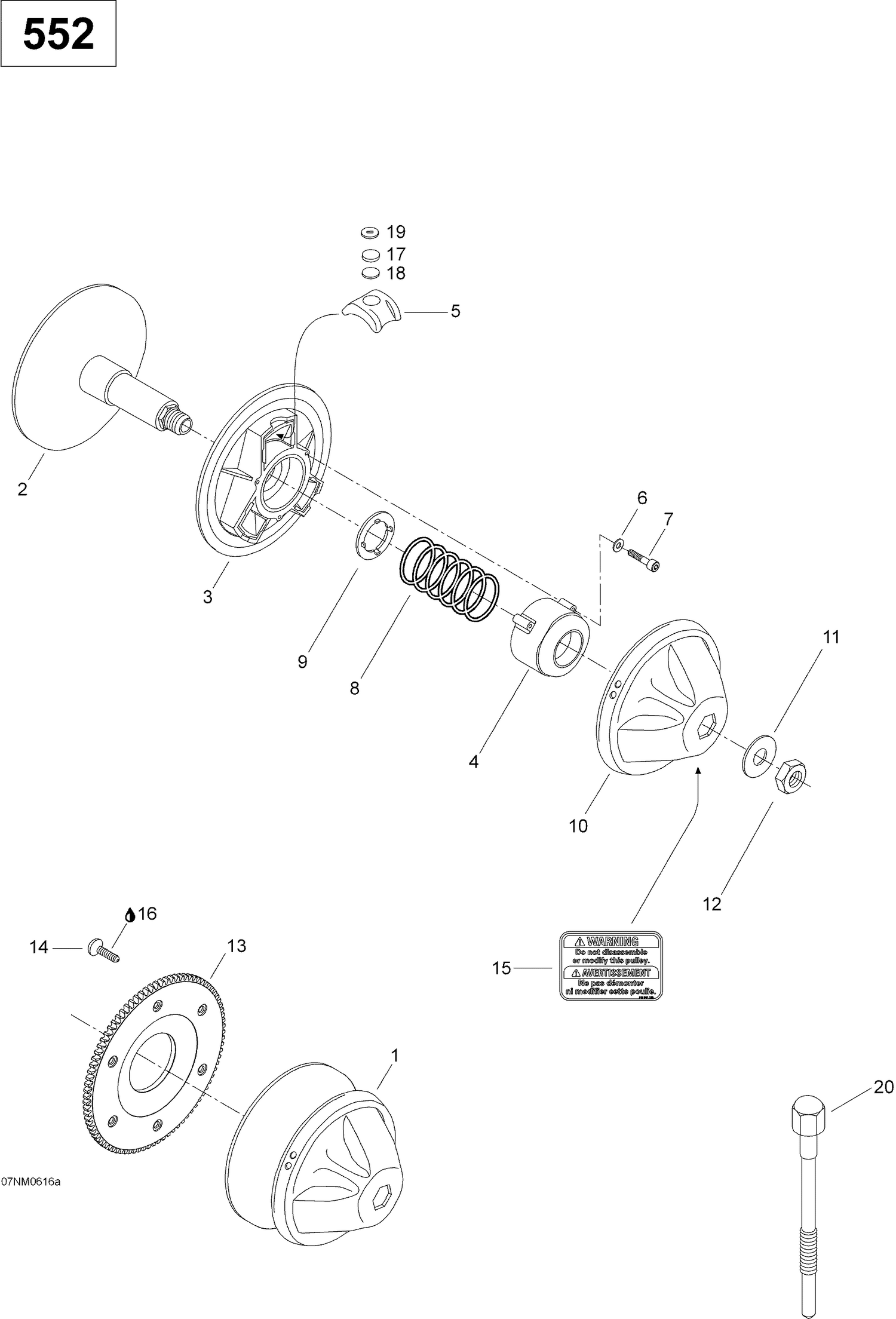 05- Drive Pulley 552