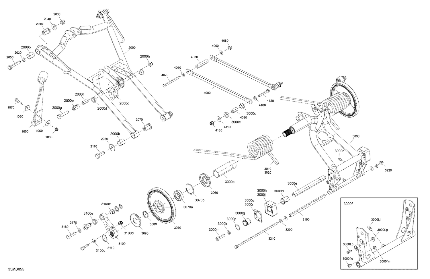 05- Suspension - Rear - Upper Section - With Quick Adjust System