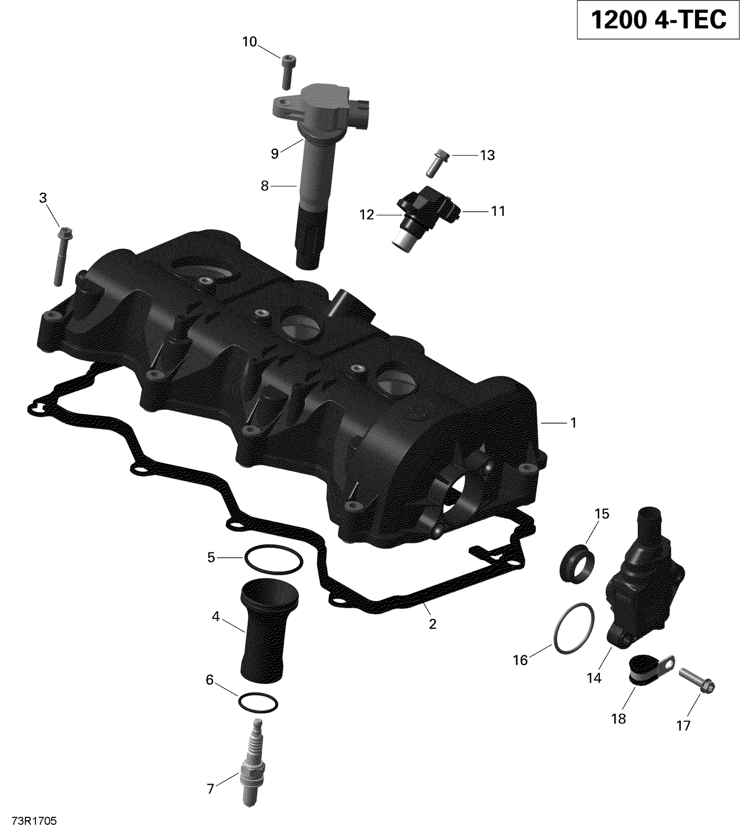 01- Valve Cover - 1200iTC 4-TEC