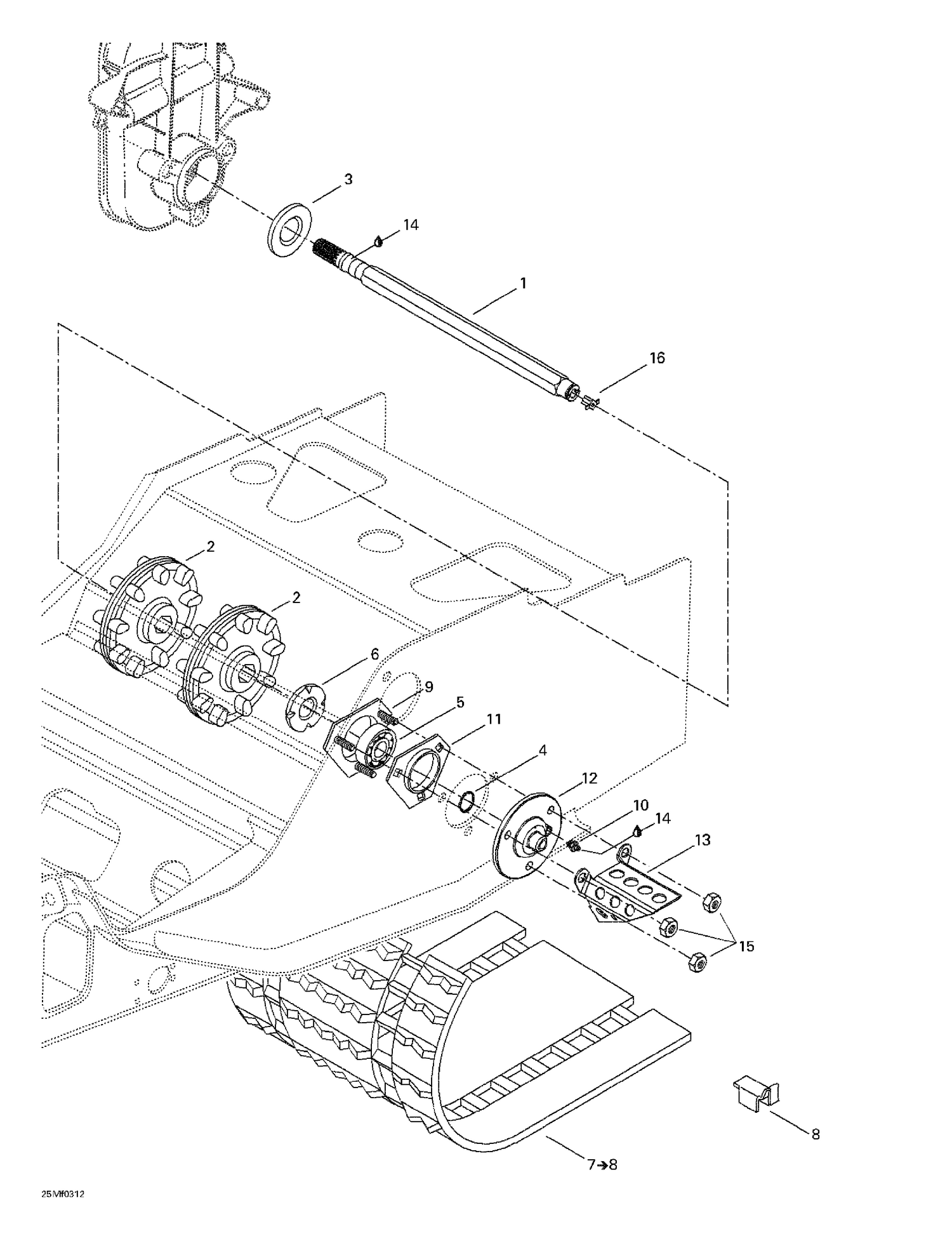 05- Drive Axle And Track