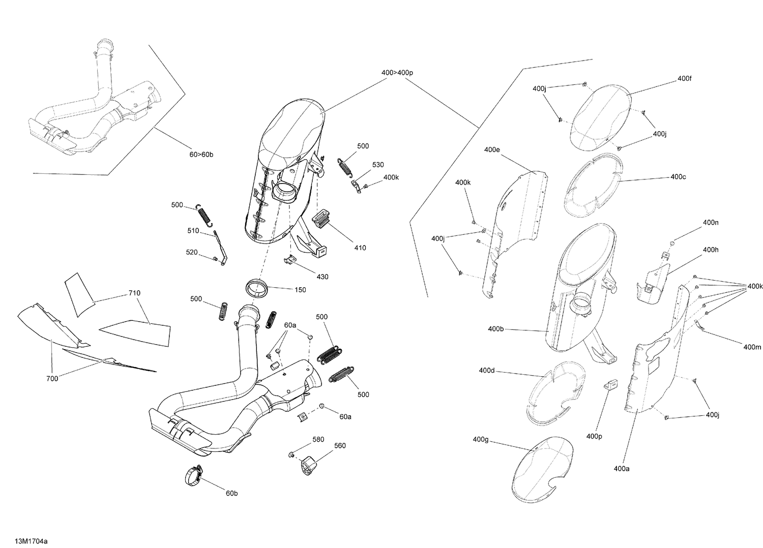 01- Exhaust System - 1200 4-TEC