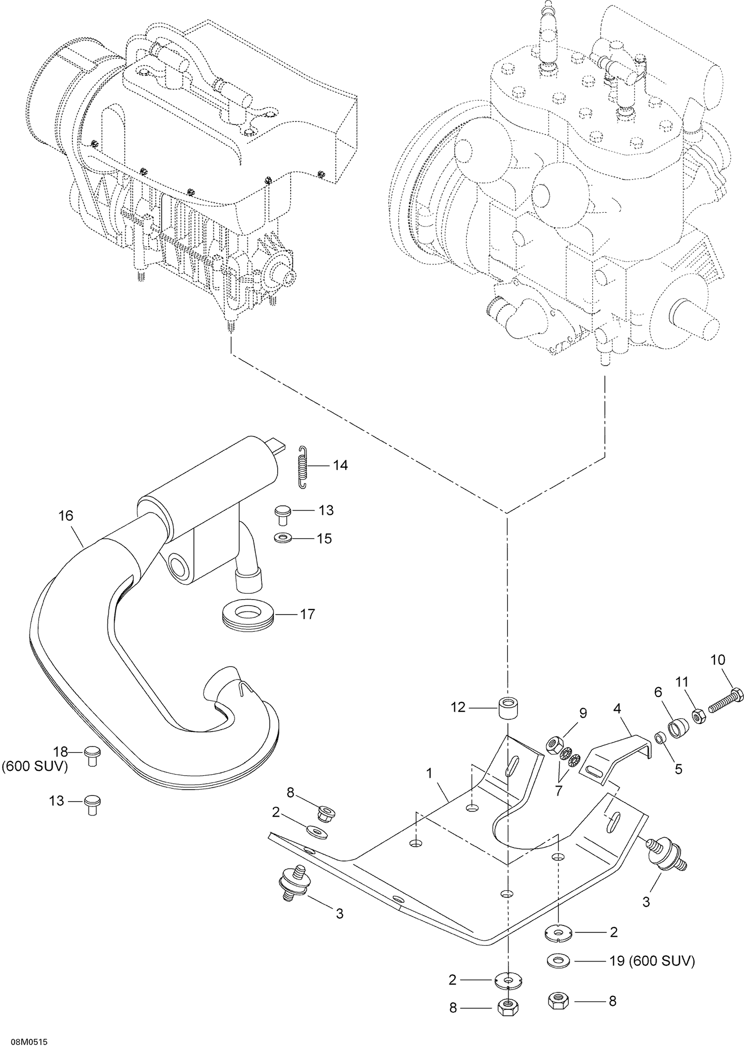 01- Engine And Engine Support, 600SUV