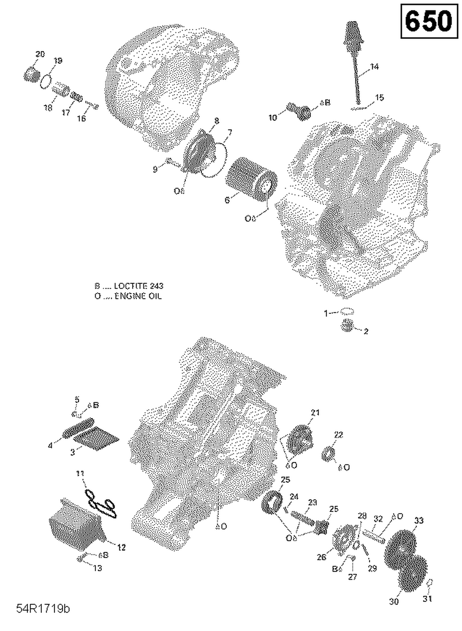 01- Engine Lubrication - 650 EFI (Package PRO)