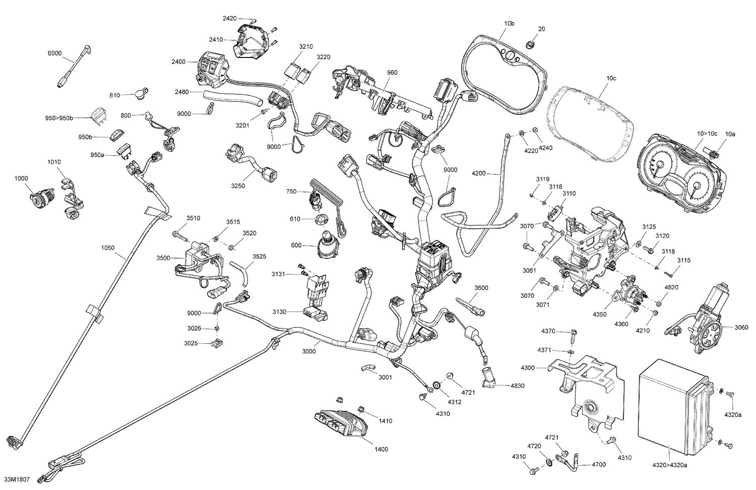 10- Electrical System Grand Touring - 900 ACE - Package SE