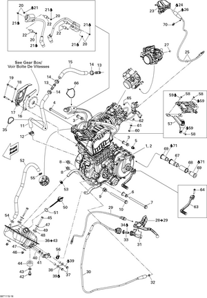 01- Engine And Engine Support Schematic