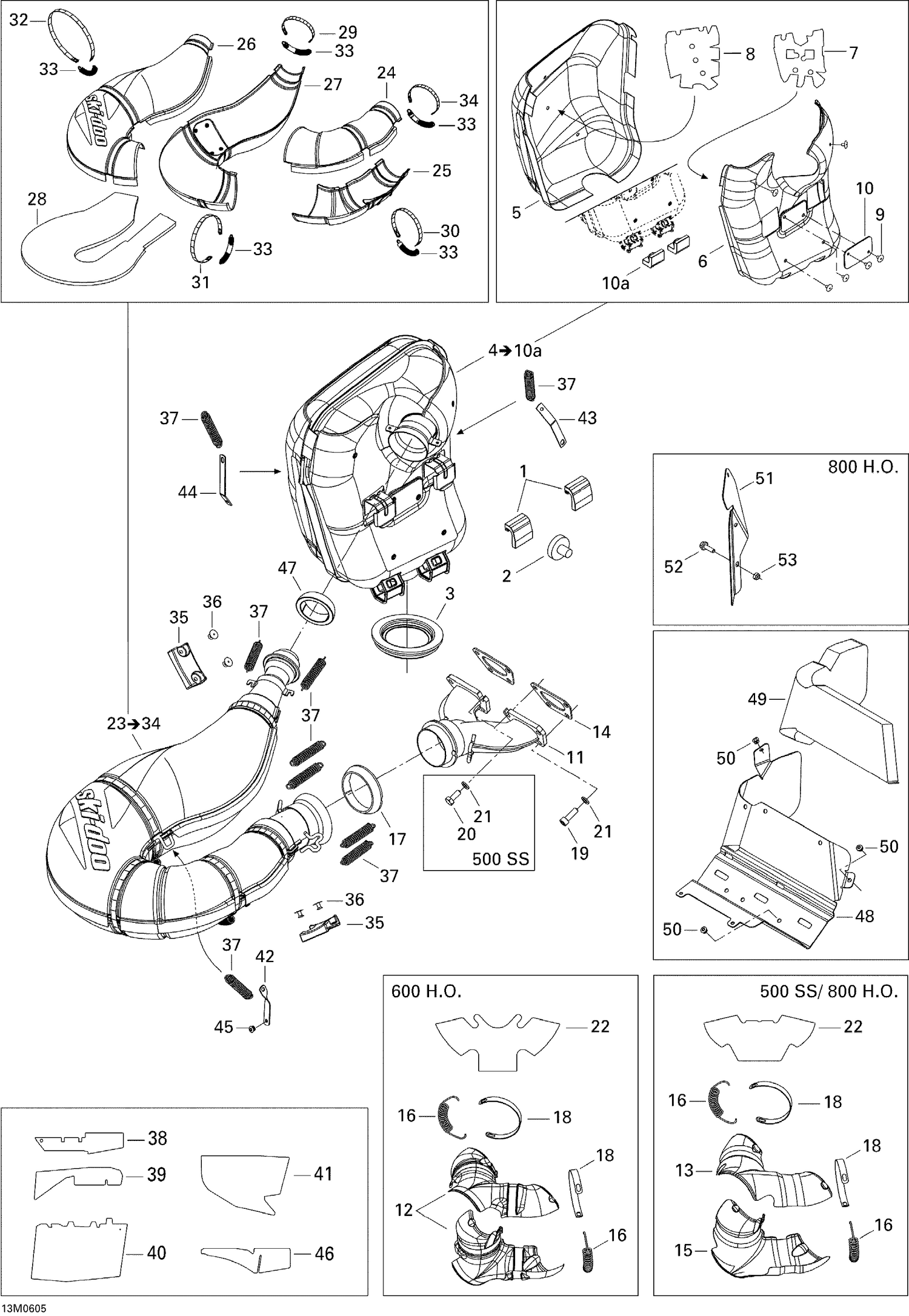 01- Exhaust System 500SS