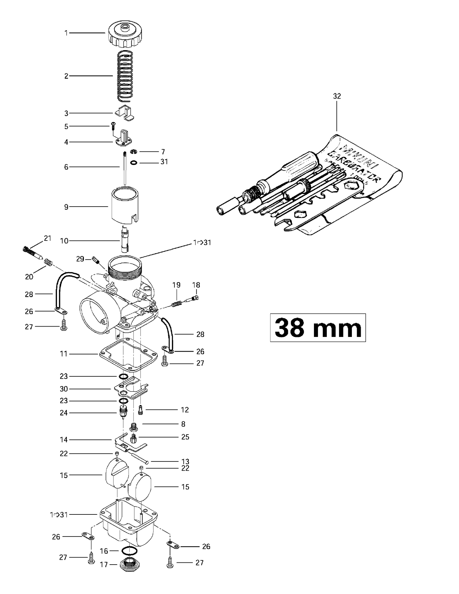 02- Carburetors (38 mm)