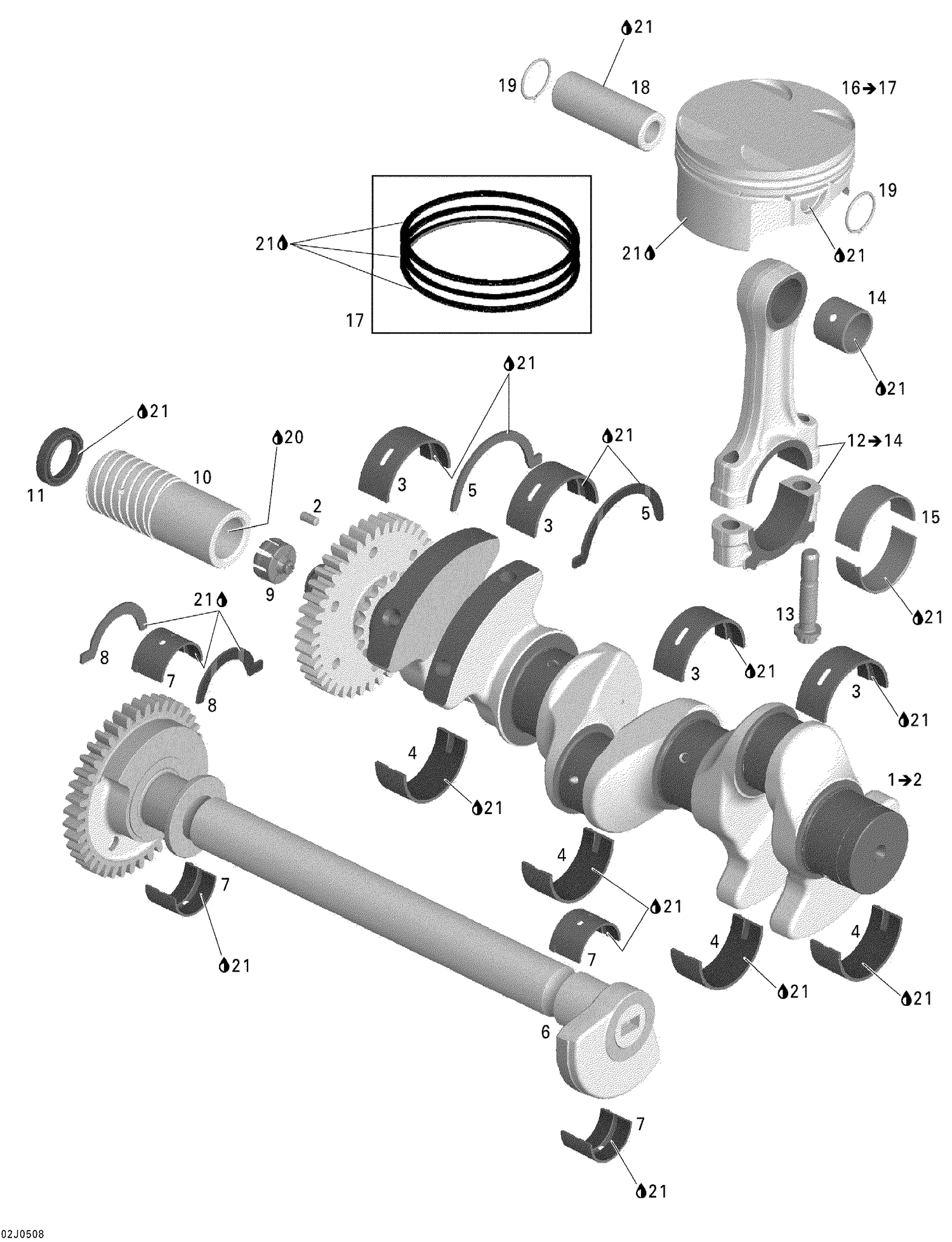 01- Crankshaft, Pistons And Balance Shaft 1