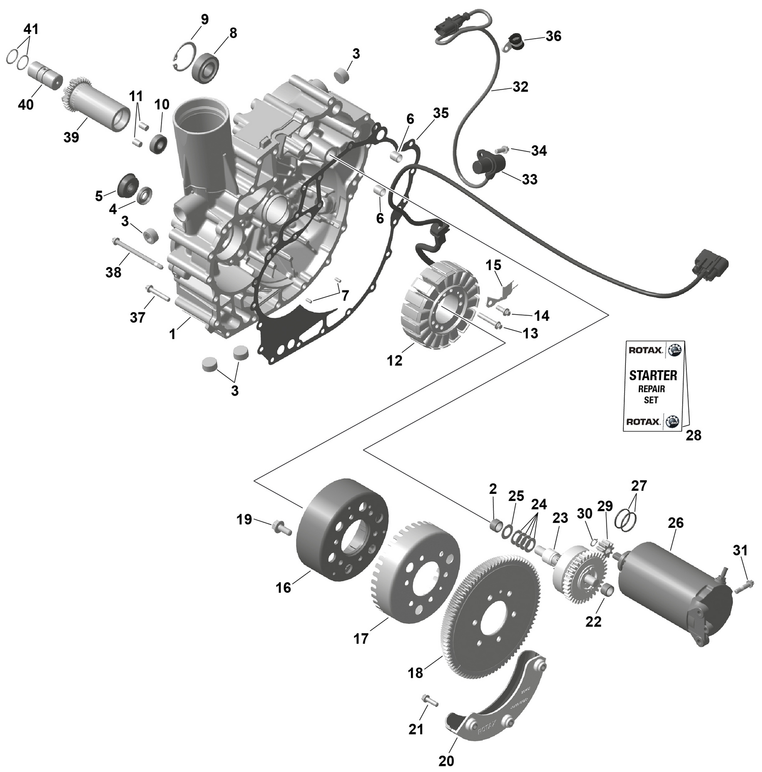 01- ROTAX - Magneto and Electric Starter