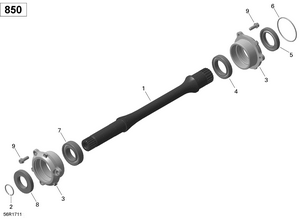 08- Drive Shaft - 850 Efi Schematic