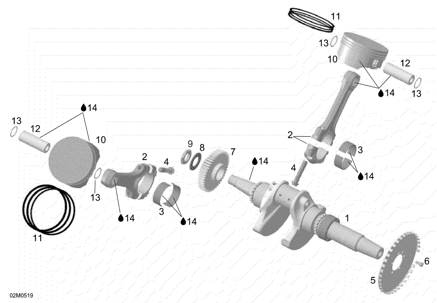 01- Crankshaft And Pistons
