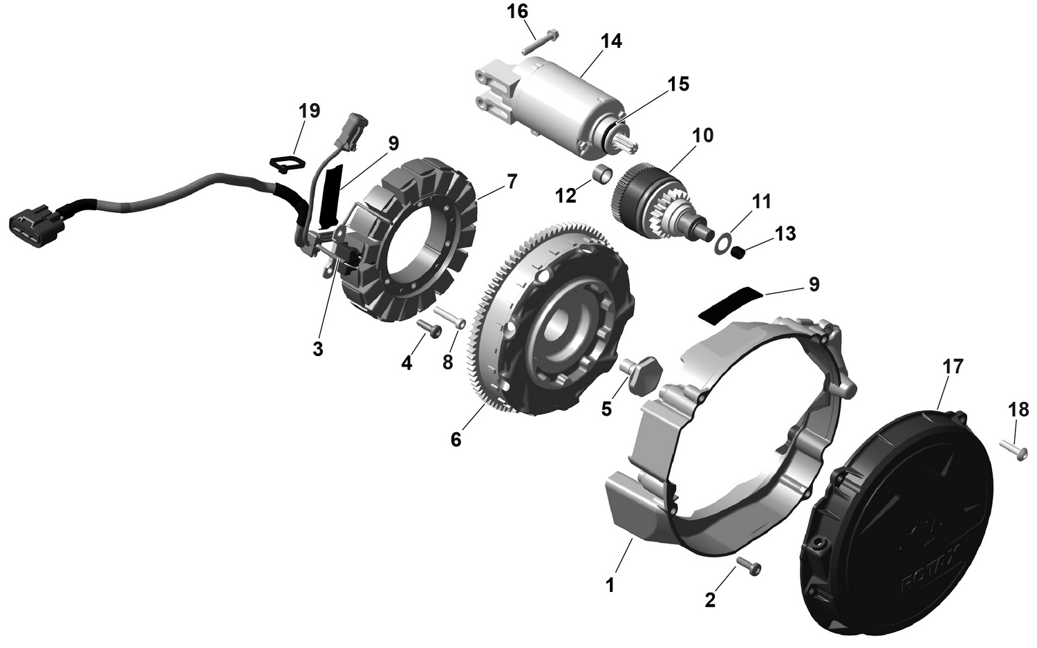 01- ROTAX - Magneto and Electric Starter