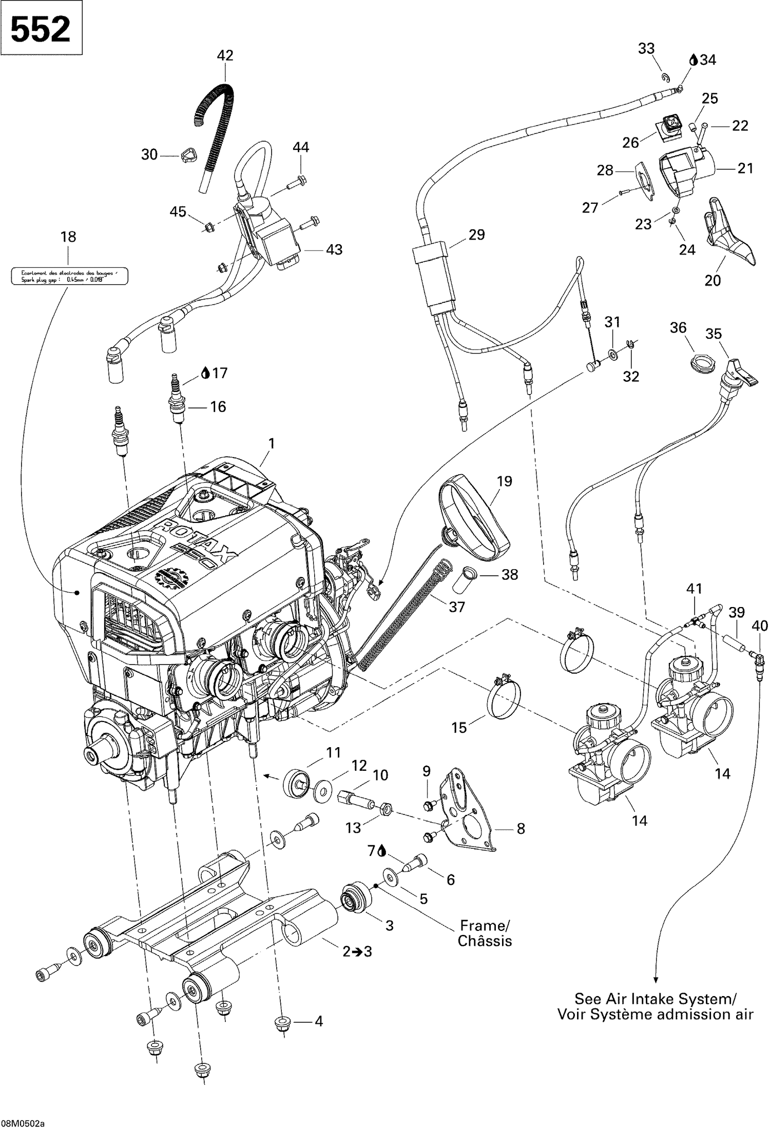 01- Engine And Engine Support 550F