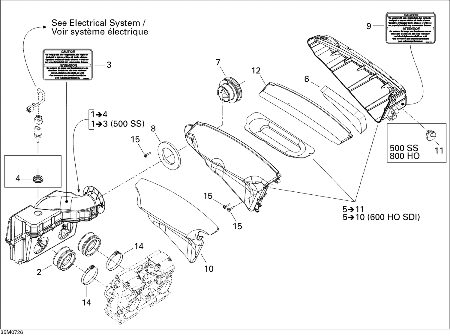 02- Air Intake System 800 HO PTEK