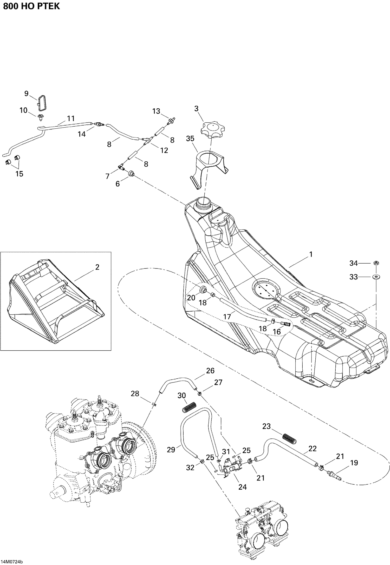 02- Fuel System 800 HO PTEK