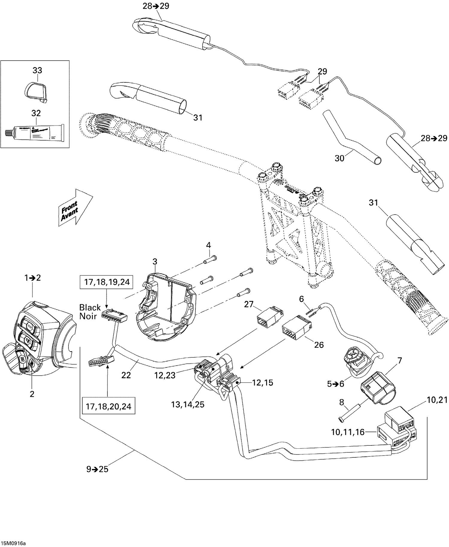 10- Steering Wiring Harness MXZ X