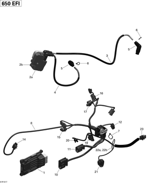 10- Engine Harness And Electronic Module _51r1517 Schematic