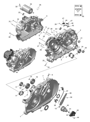 01- Rotax - Crankcase - 1 Schematic