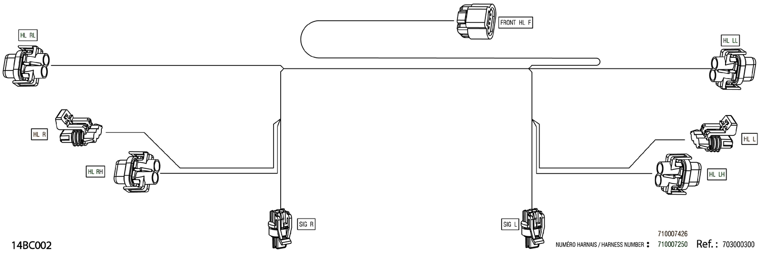 08- Electric - Front Wiring Harness - 710007426
