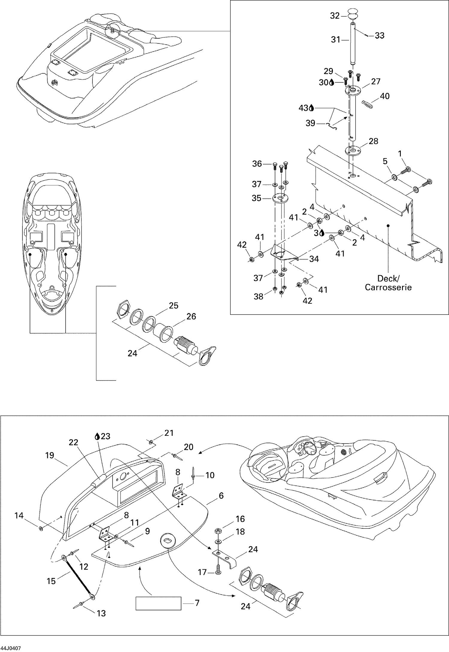 09- Ski Shaft and Glove Box