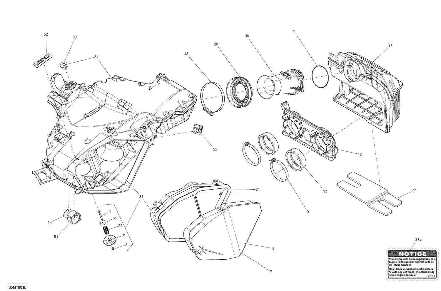 02- Air Intake  - 800R PTEK
