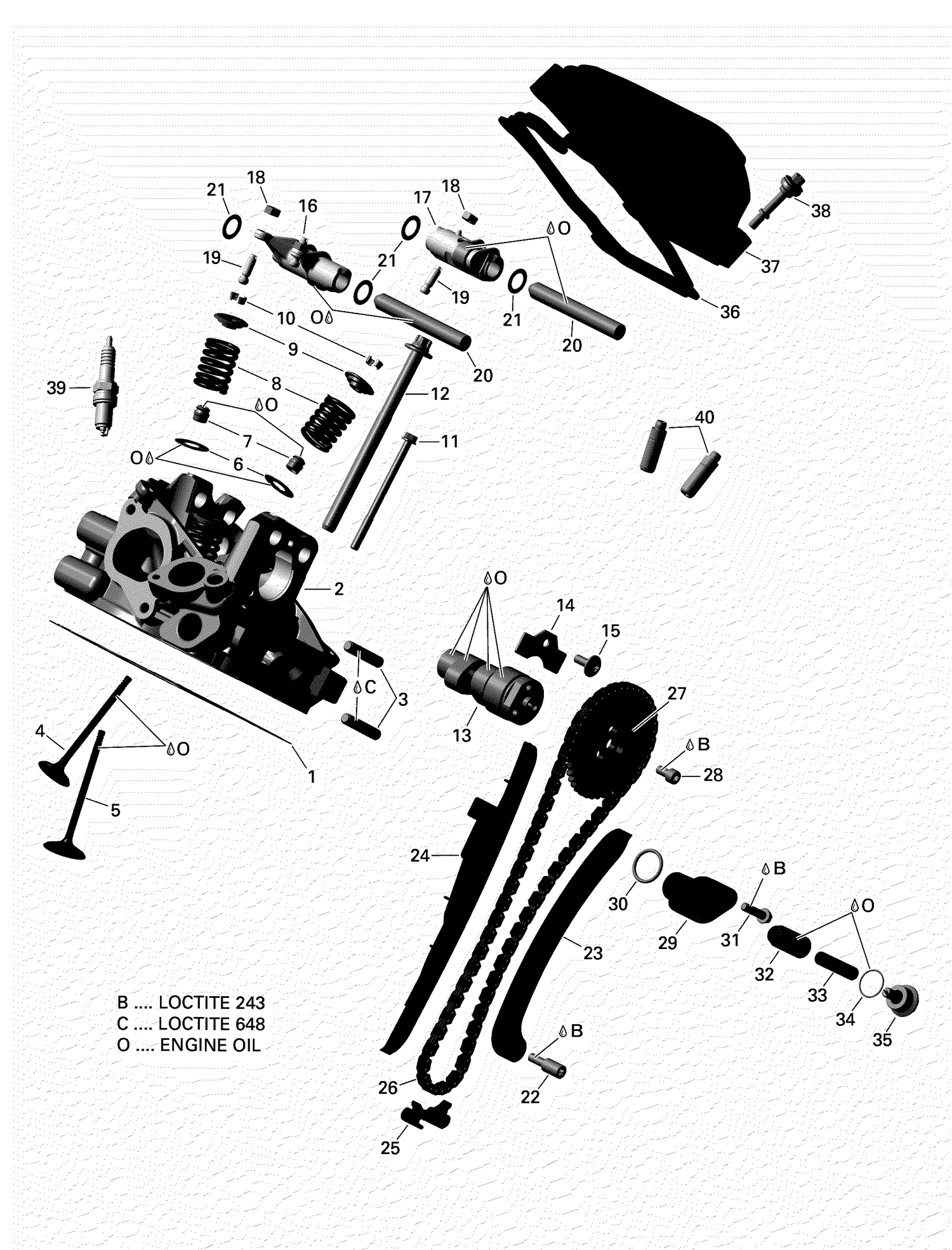 01- ROTAX - Cylinder Head, Rear