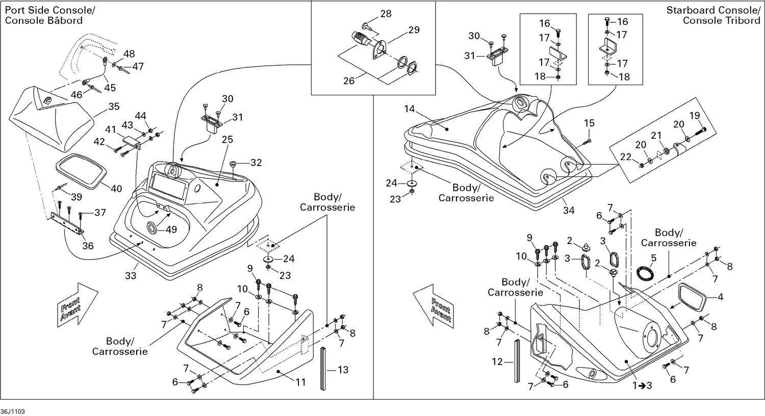 09- Front Console And Glove Box