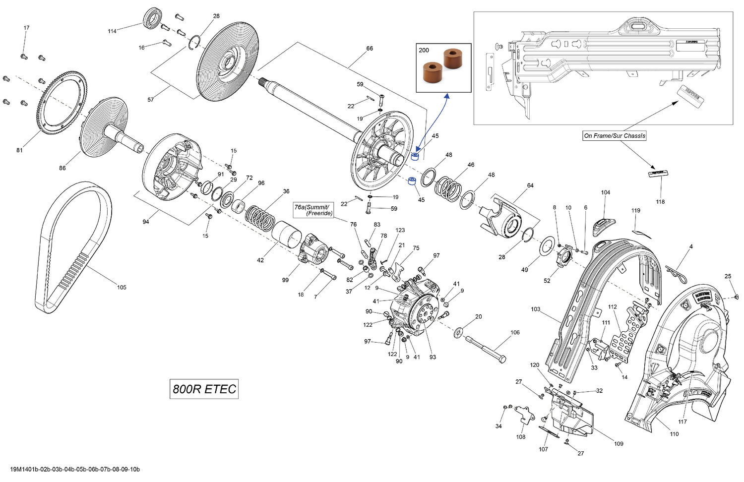 05- Pulley System 800R ETEC_19M1403b